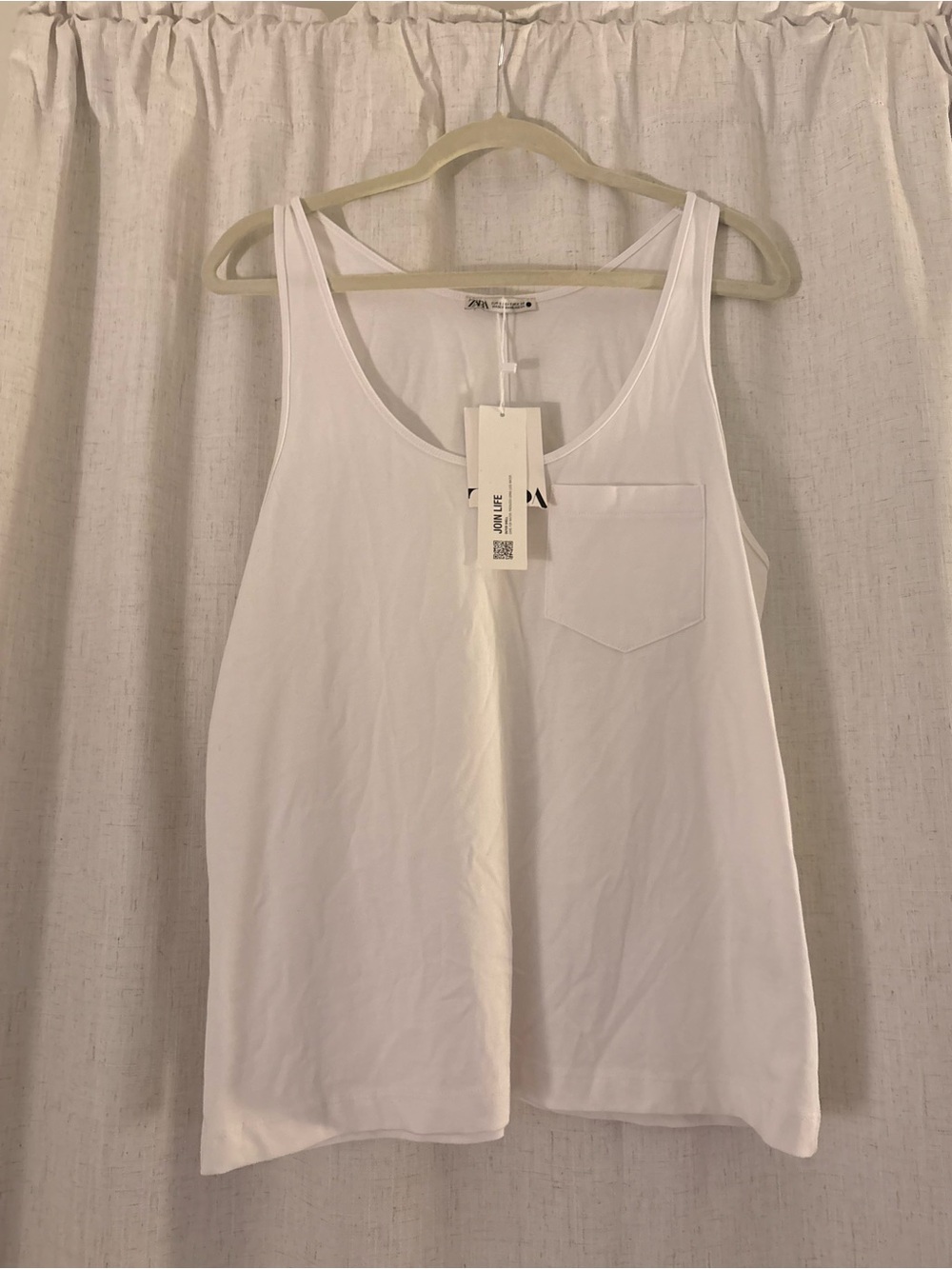 Nwt- zara- pocket cotton tank top- small